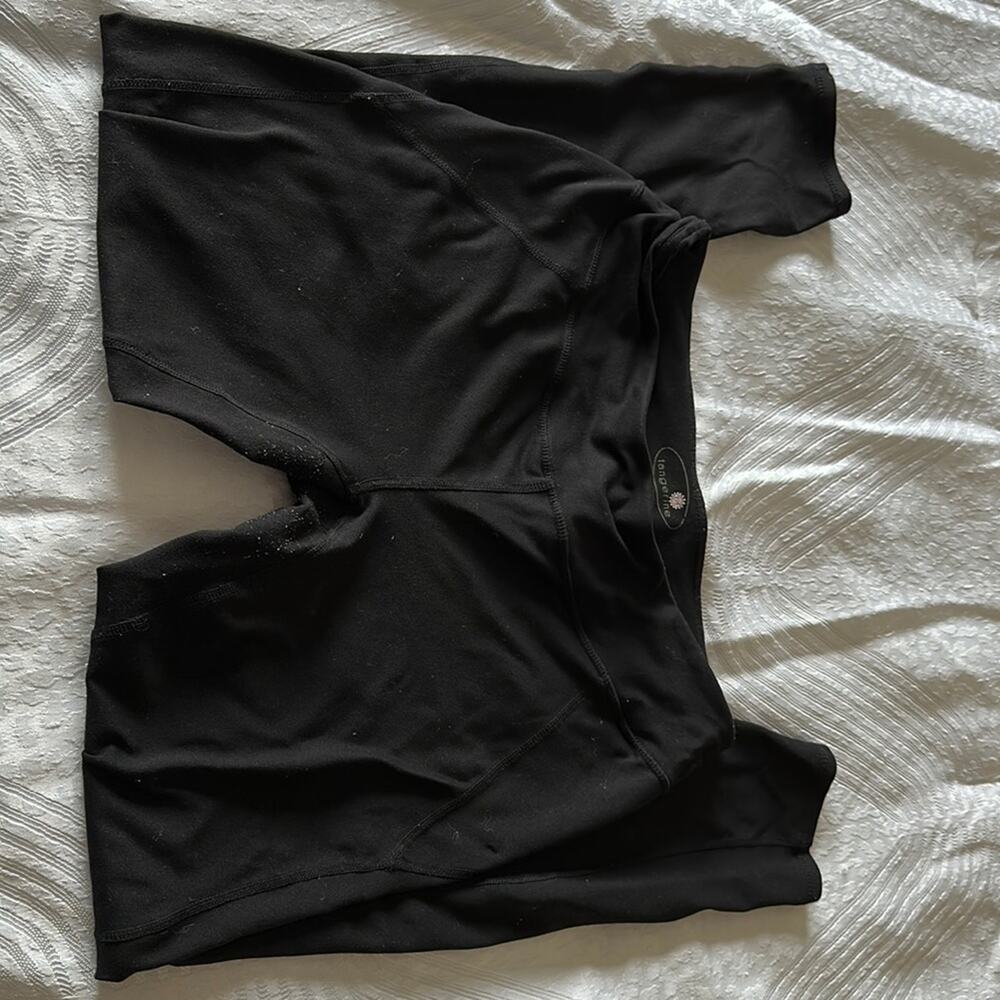 Tangerine black skinny yoga leggings - size small